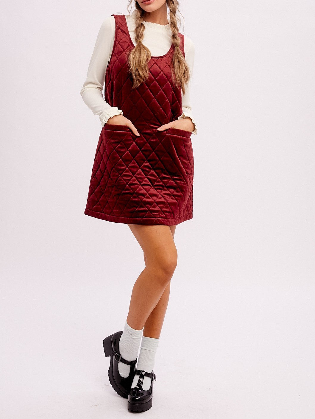 Velvet Plum - Mini Dress