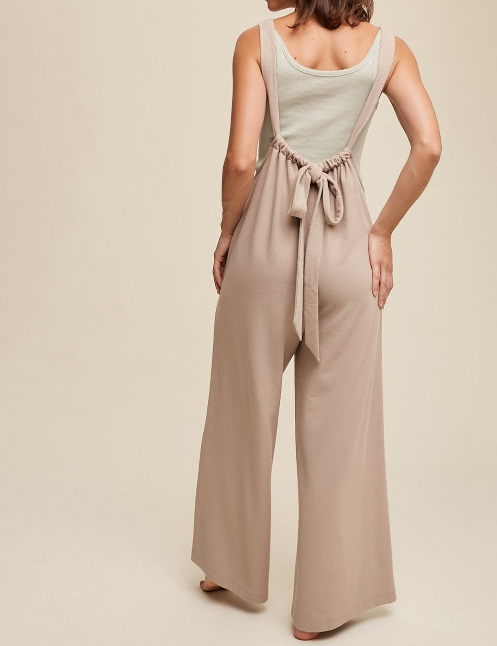 Cozy Beige Breeze Jumpsuit